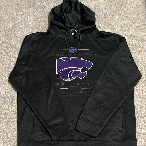 Colosseum Black and Purple Men's Hoodie - Picture 1 of 2